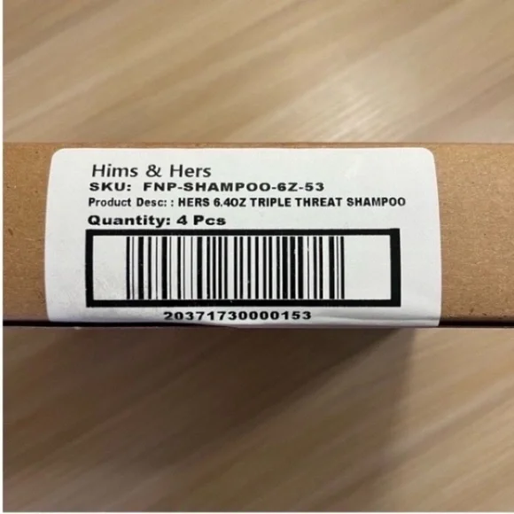 Hers Triple Threat Shampoo 6.4oz 4 Pack Thickening Napa Rose Scent NEW Sealed - Picture 7 of 7